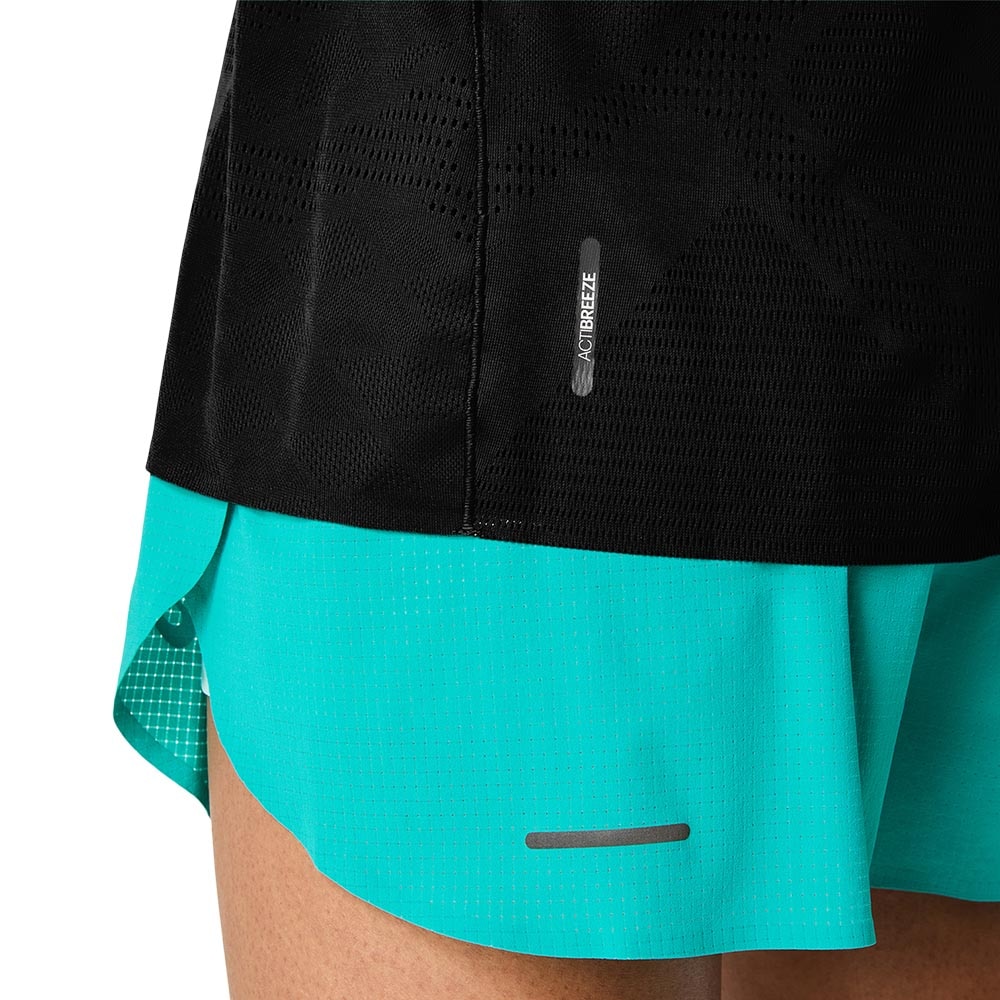 Asics MetaRun Kortermet Trøye Dame Sort