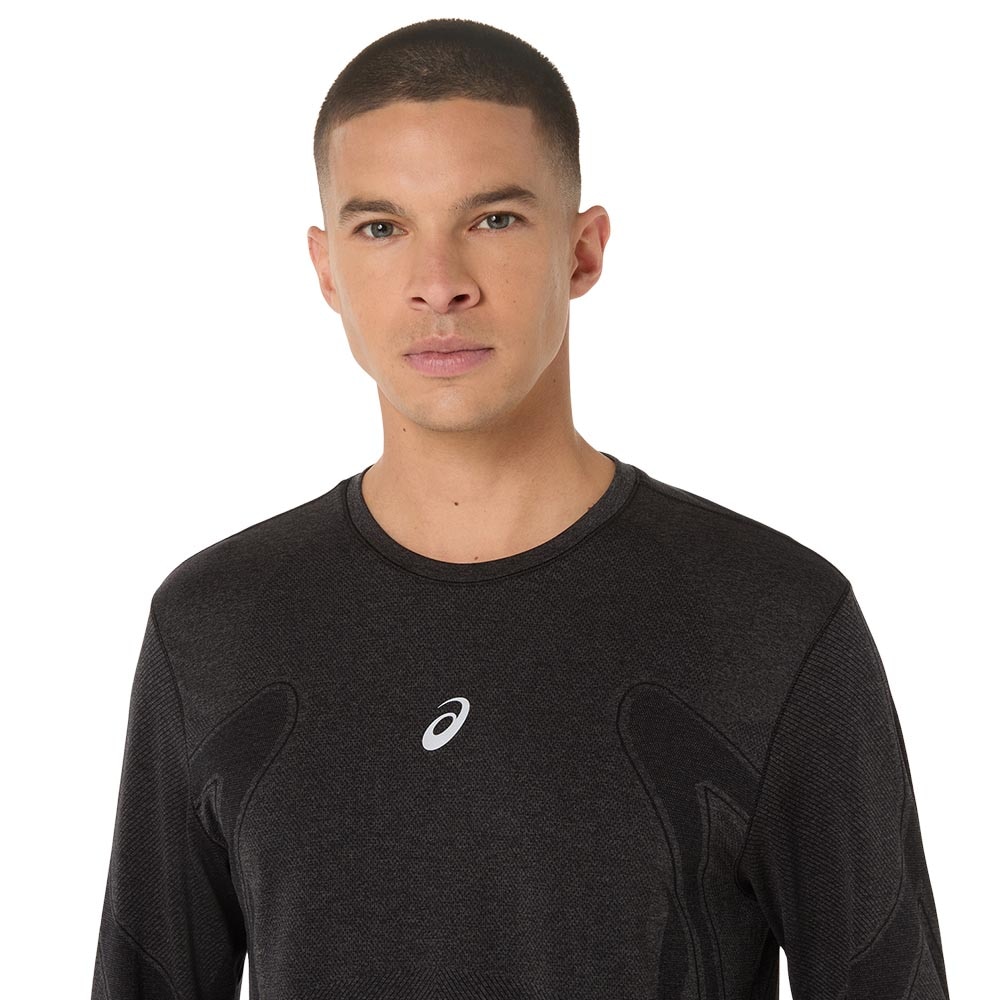 Asics Road Seamless Langermet Trøye Herre Sort