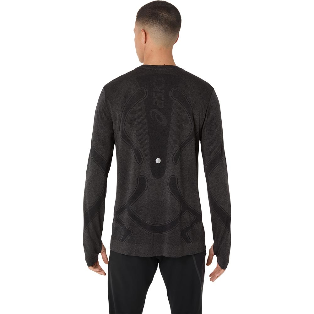 Asics Road Seamless Langermet Trøye Herre Sort