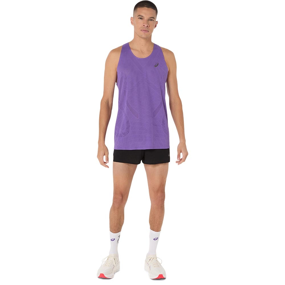 Asics MetaRun Singlet Herre Lilla