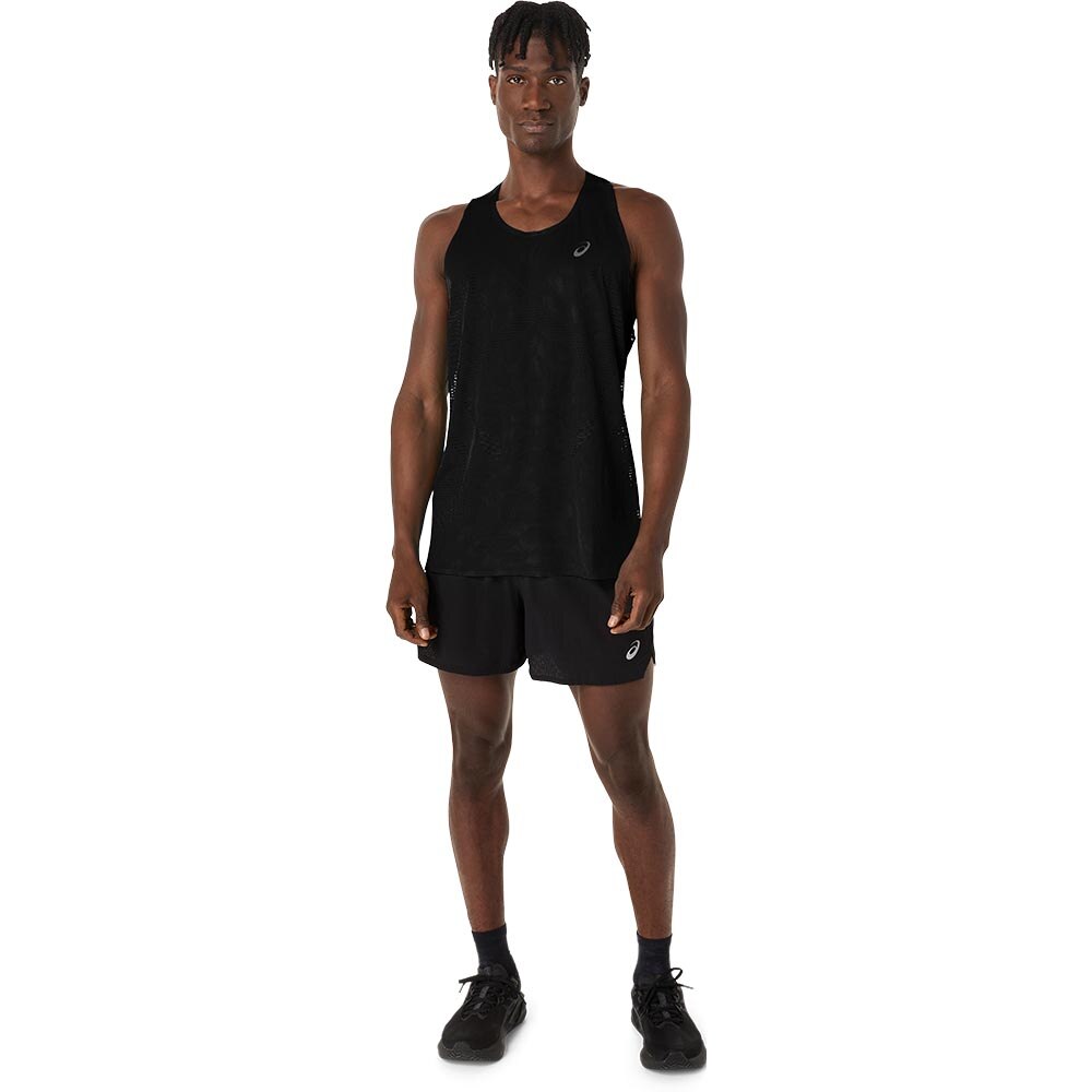 Asics MetaRun Singlet Herre Sort