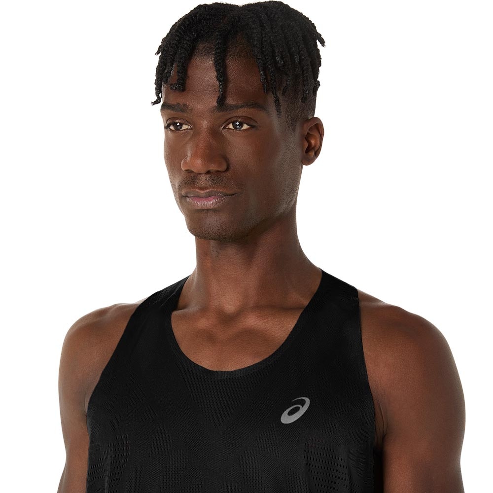 Asics MetaRun Singlet Herre Sort
