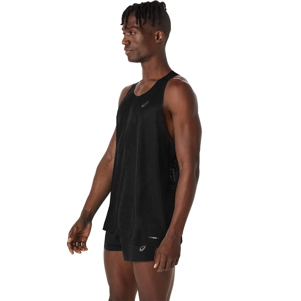 Asics MetaRun Singlet Herre Sort