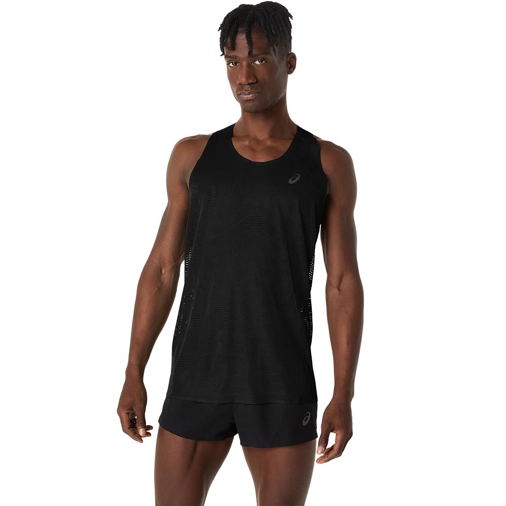 Asics MetaRun Singlet Herre Sort