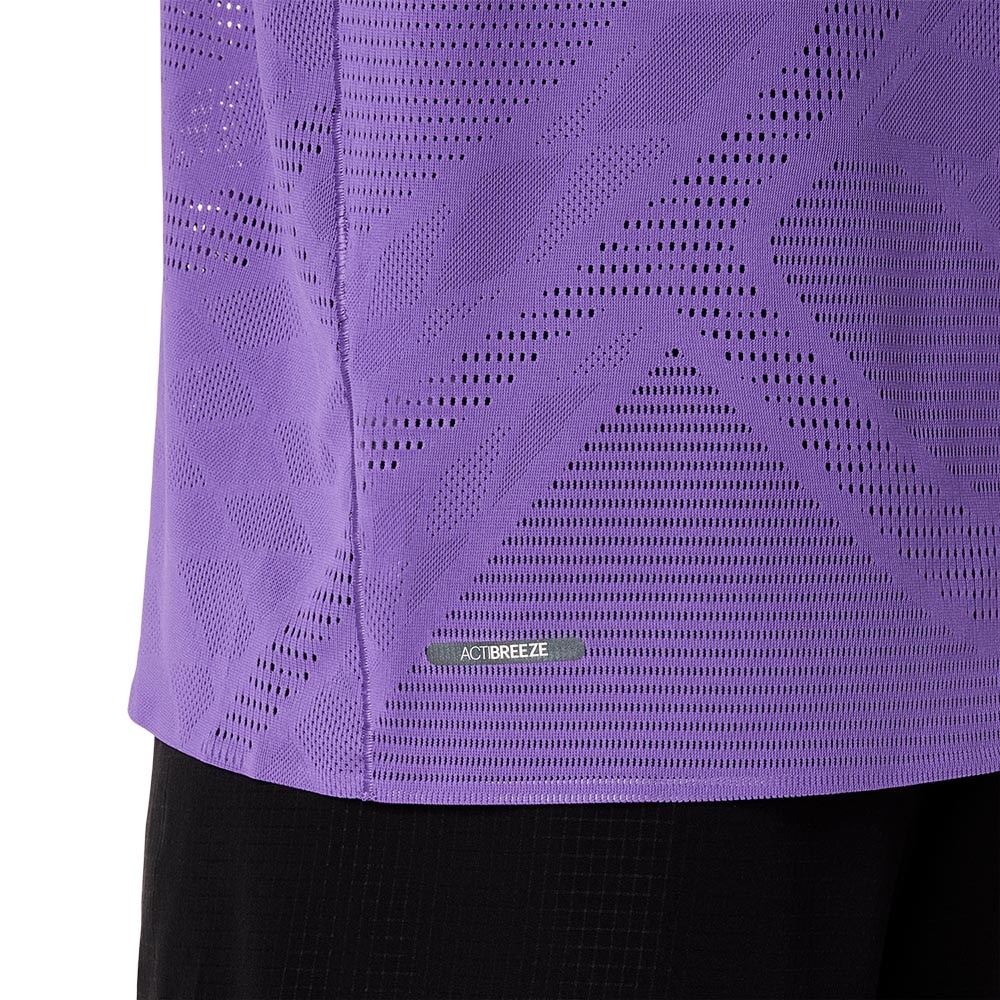 Asics MetaRun Kortermet Trøye Herre Lilla