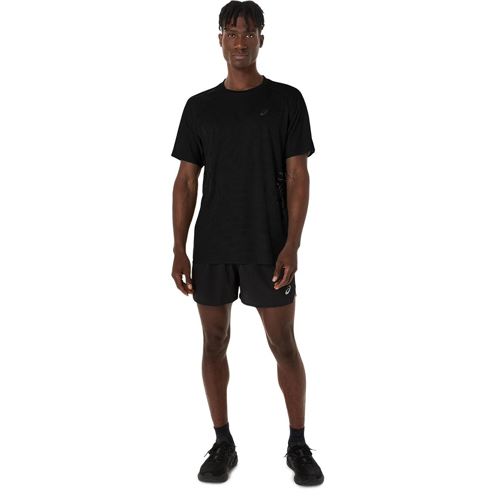 Asics MetaRun Kortermet Trøye Herre Sort