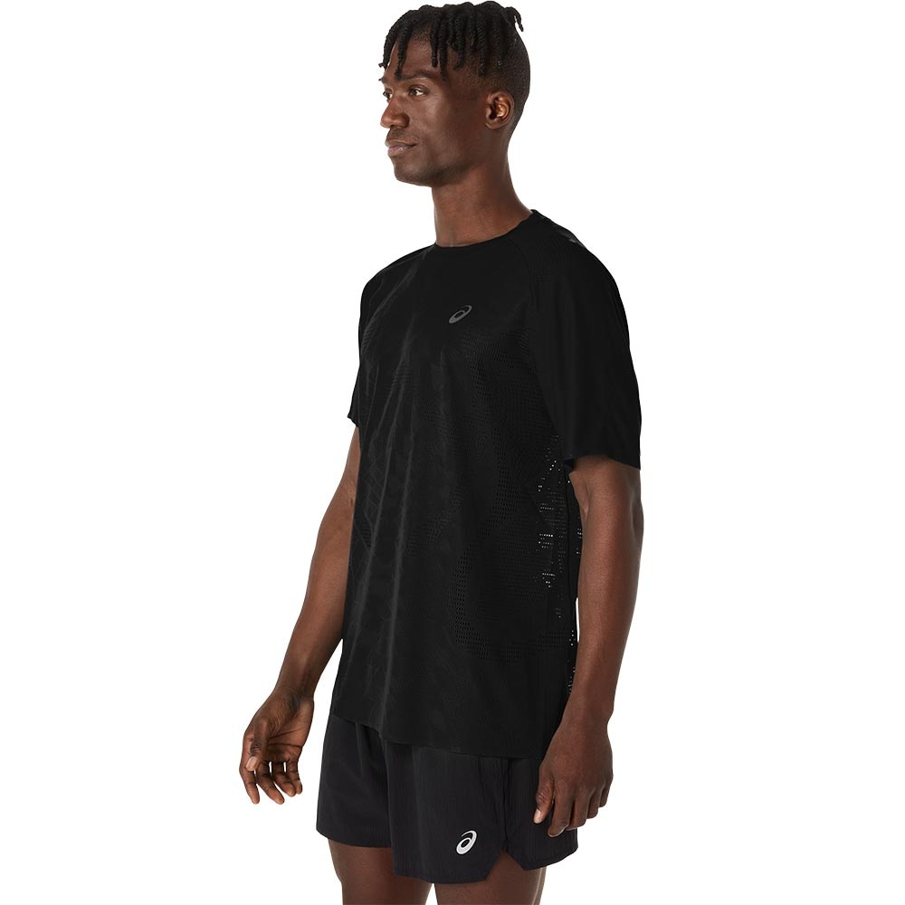 Asics MetaRun Kortermet Trøye Herre Sort