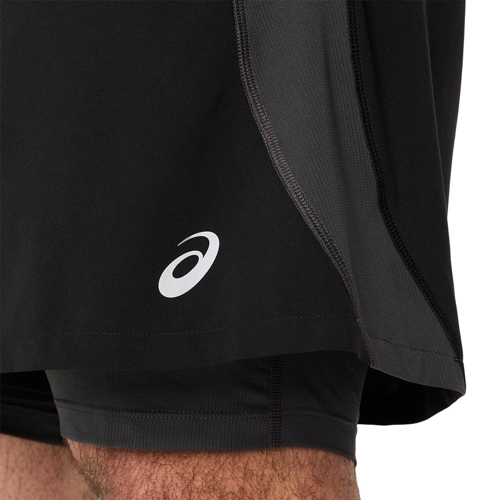 Asics Road 2in1 Løpeshorts Herre Sort