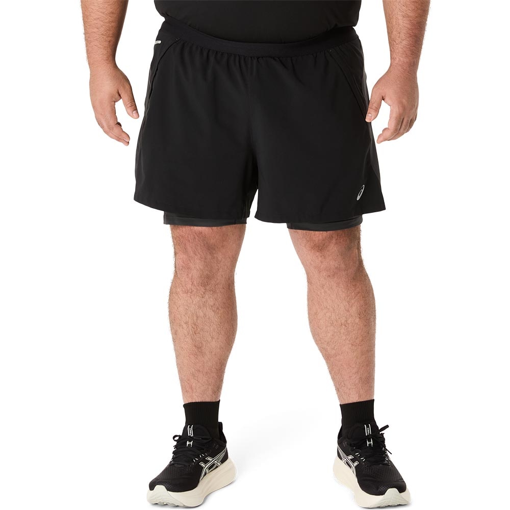 Asics Road 2in1 Løpeshorts Herre Sort