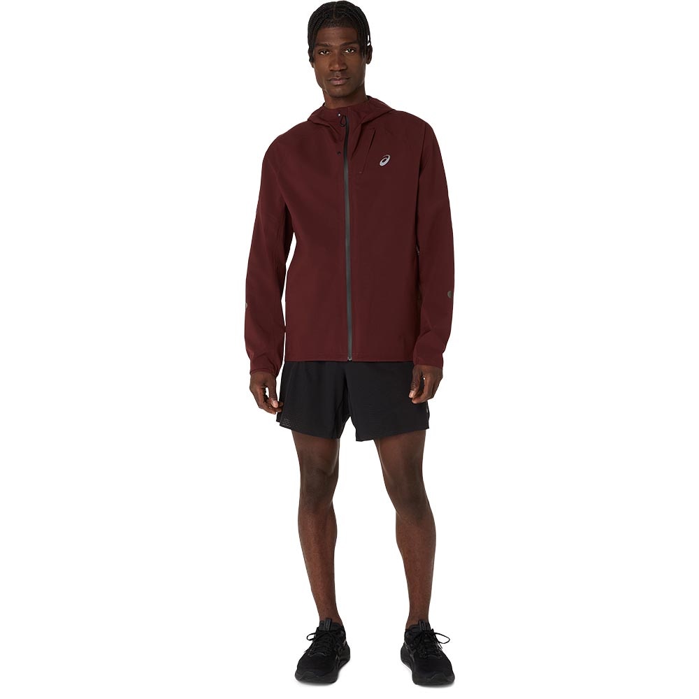 Asics Metarun Waterproof Løpejakke Herre Burgunder