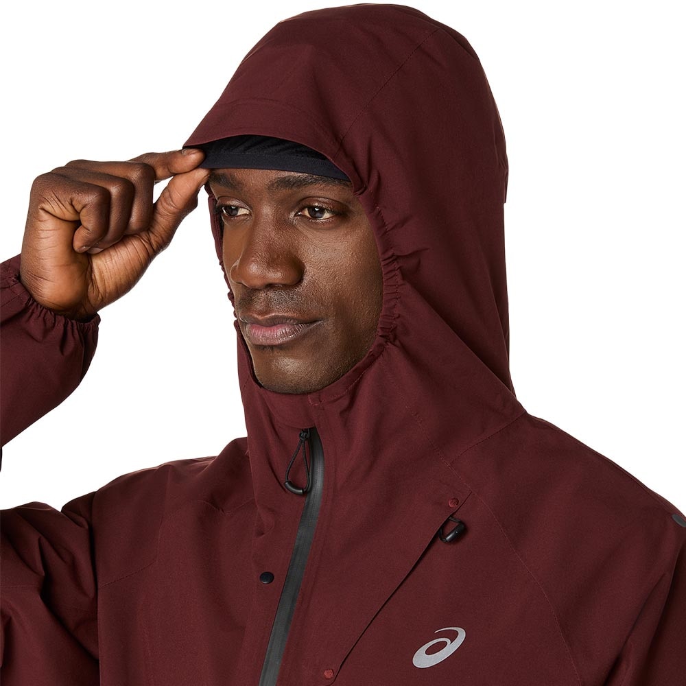 Asics Metarun Waterproof Løpejakke Herre Burgunder