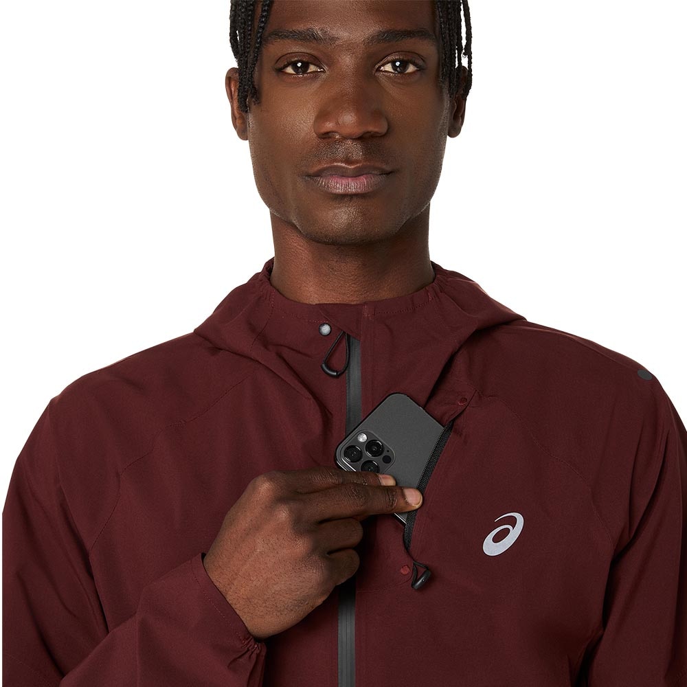 Asics Metarun Waterproof Løpejakke Herre Burgunder