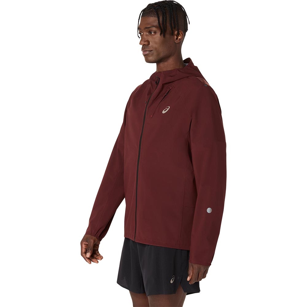 Asics Metarun Waterproof Løpejakke Herre Burgunder
