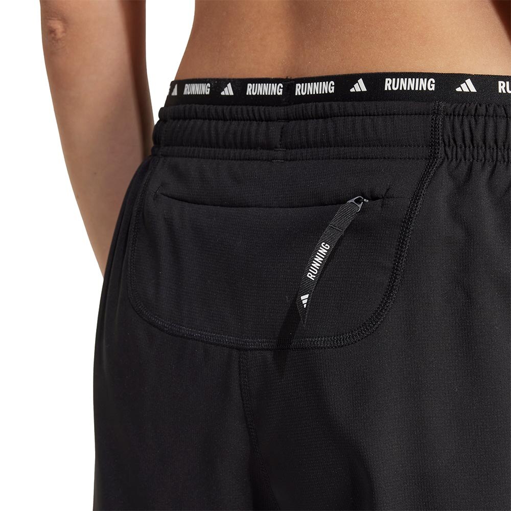 Adidas Own The Run 3-Stripes Løpeshorts Dame Sort/Turkis
