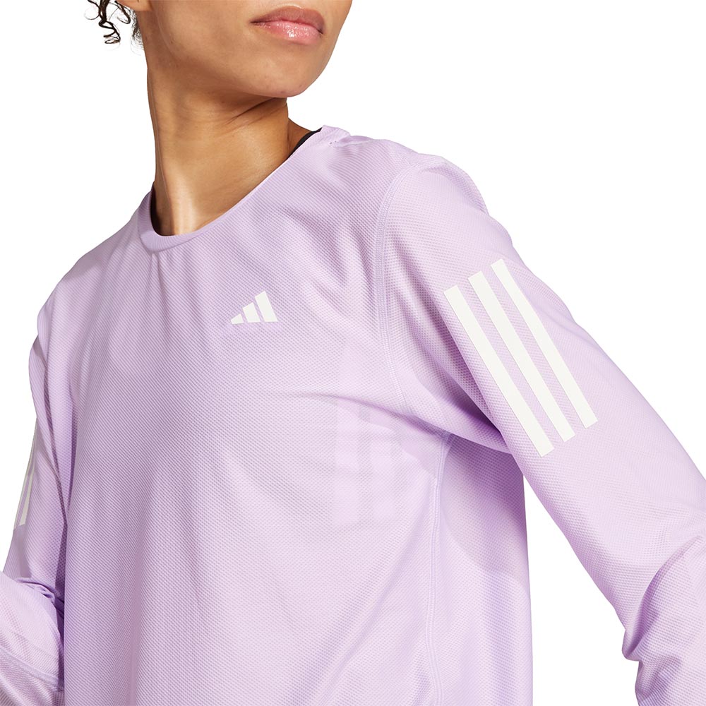 Adidas Own The Run Langermet Trøye Dame Lilla/Hvit