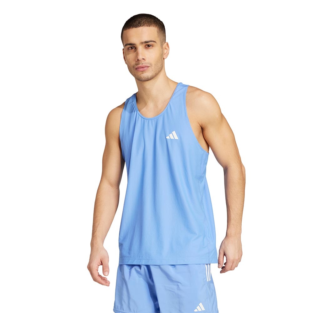 Adidas Own The Run Tank Herre Blå/Hvit