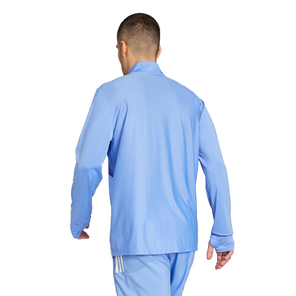 Adidas Own The Run Half-Zip Trøye Herre Blå/Hvit