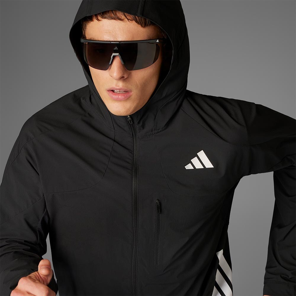 Adidas Adizero Running Løpejakke Herre Sort/Hvit