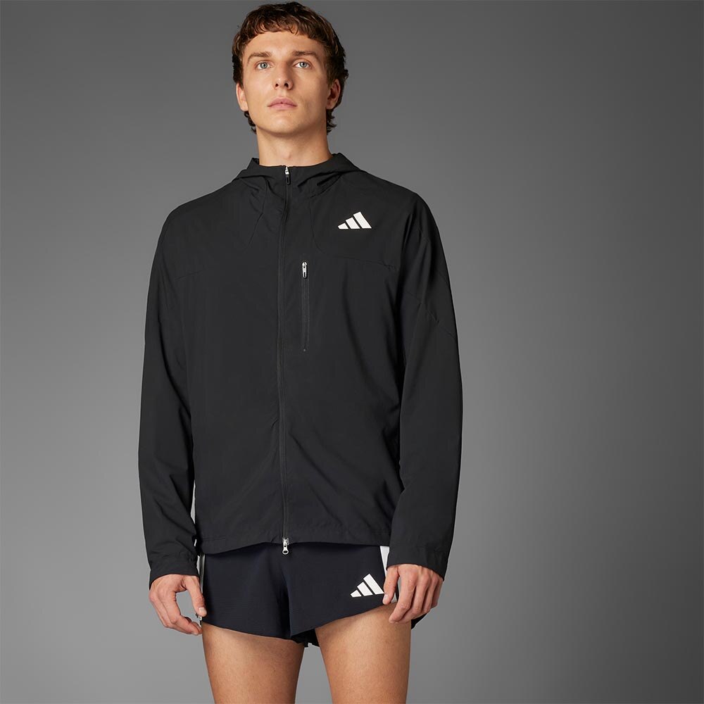 Adidas Adizero Running Løpejakke Herre Sort/Hvit
