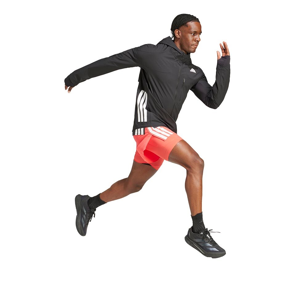 Adidas Adizero Running Løpejakke Herre Sort/Hvit