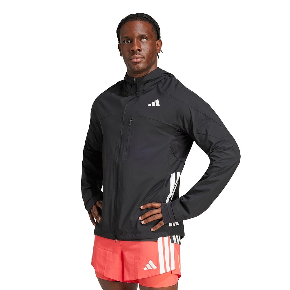 Adidas Adizero Running Løpejakke Herre Sort/Hvit