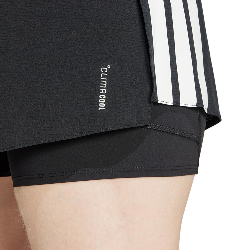 Adidas Adizero 2in1 Gel Pocket Løpeshorts Herre Sort/Hvit