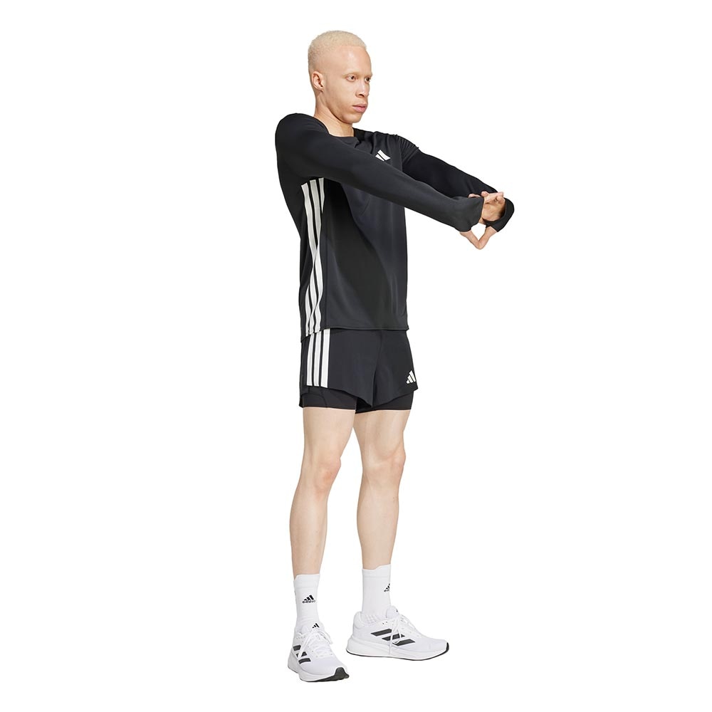 Adidas Adizero 2in1 Gel Pocket Løpeshorts Herre Sort/Hvit