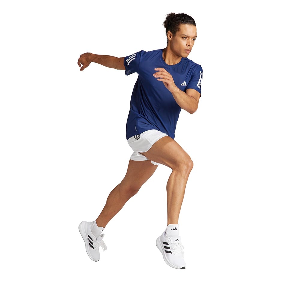 Adidas Adidas Own The Run Kortermet Løpetrøye Herre Mørk Blå