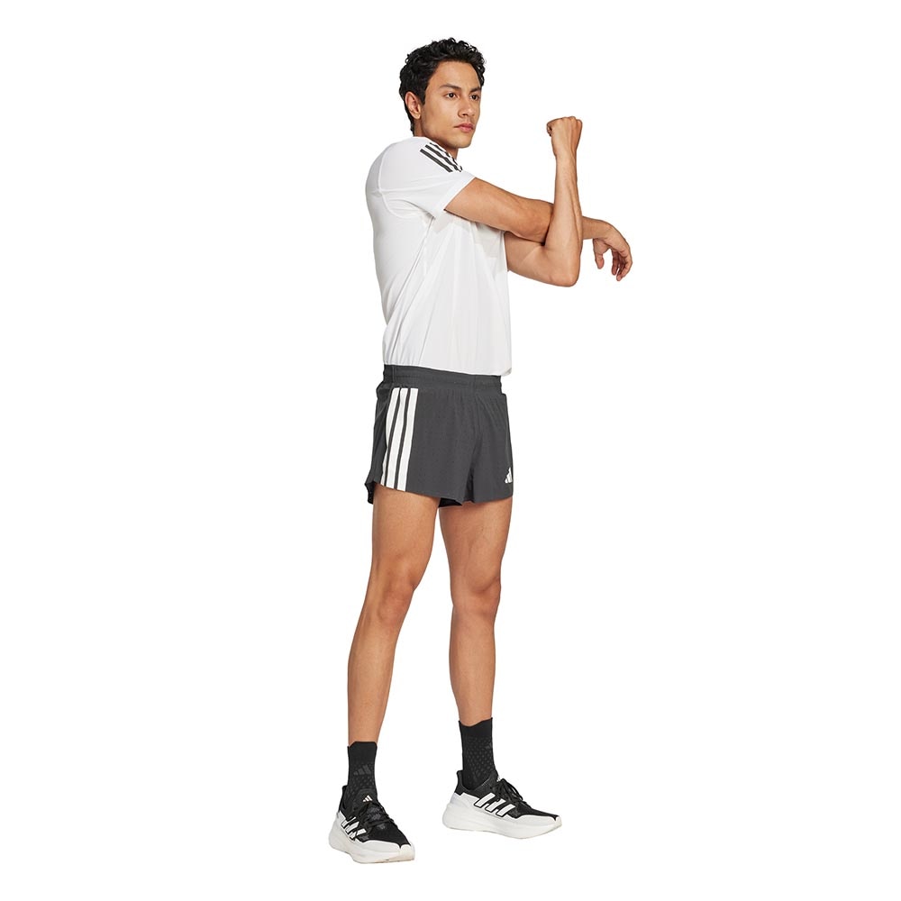 Adidas Adizero Split Løpeshorts Herre Sort/Hvit