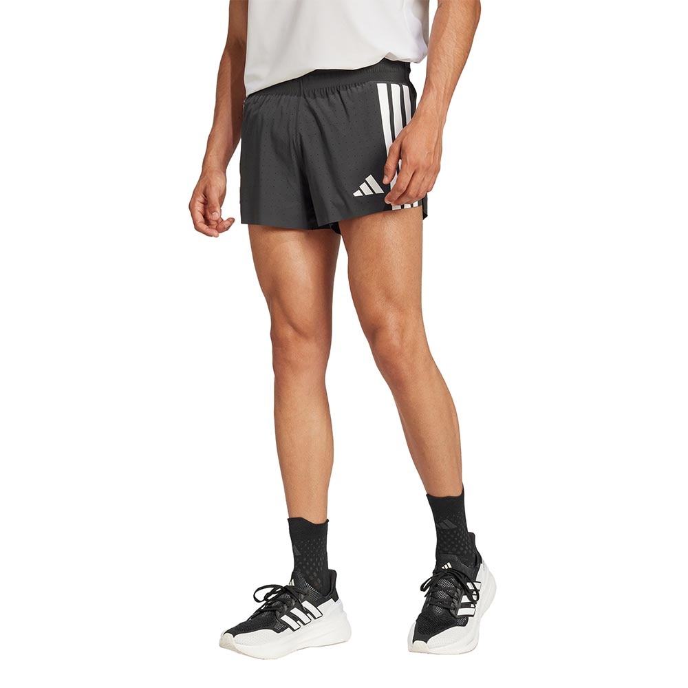 Adidas Adizero Split Løpeshorts Herre Sort/Hvit