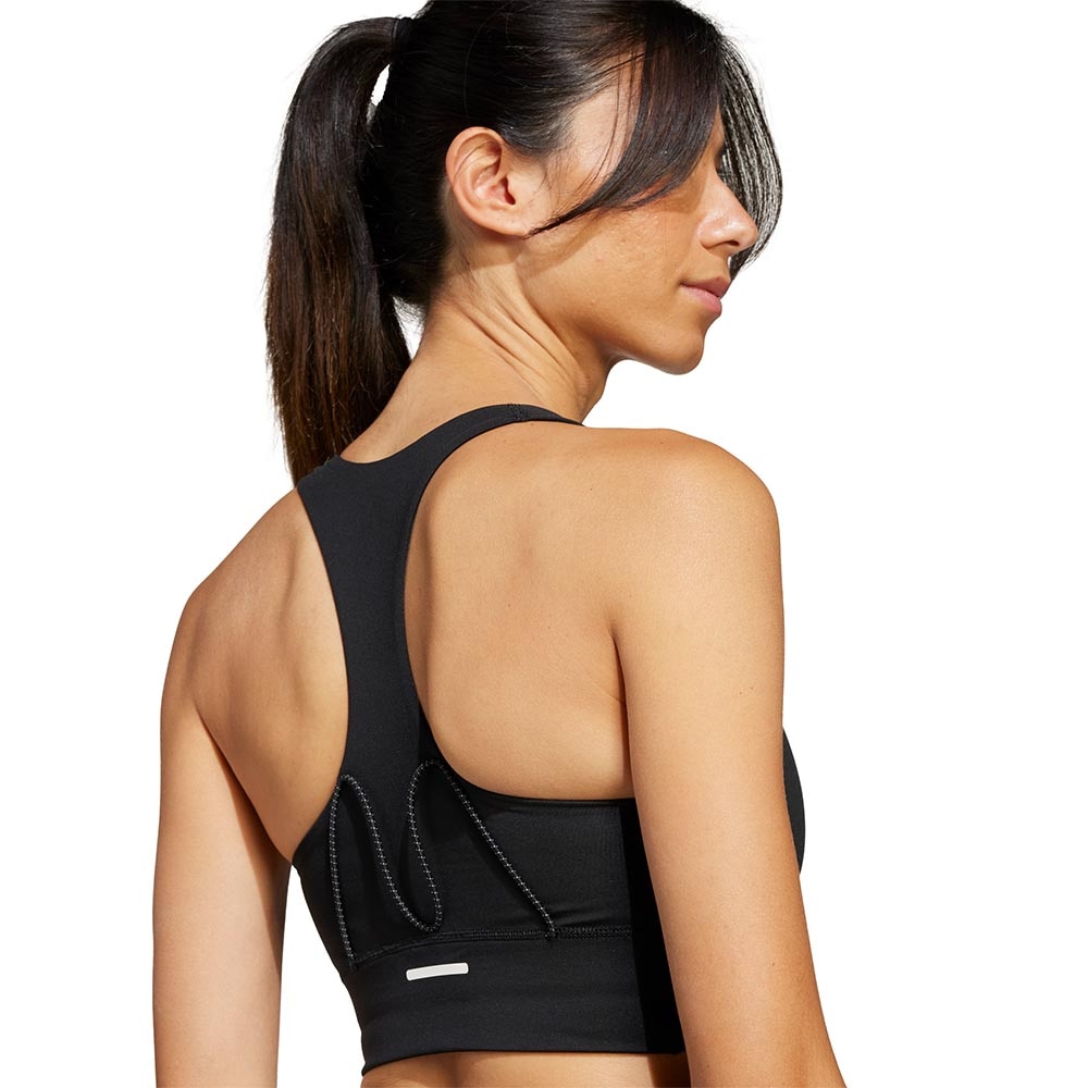 Adidas Run Pocket Medium Support Sports-BH Sort