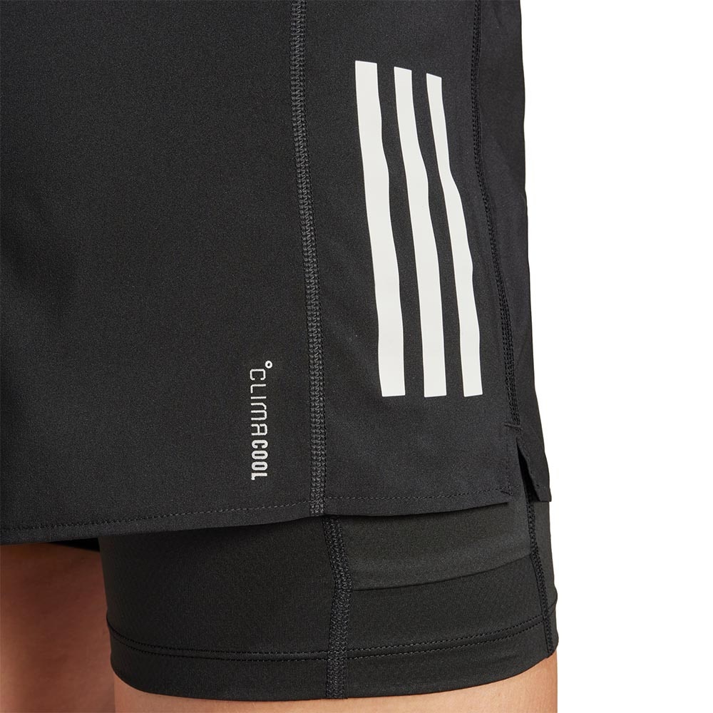 Adidas Own The Run Climacool 2in1 Løpeshorts Dame Sort