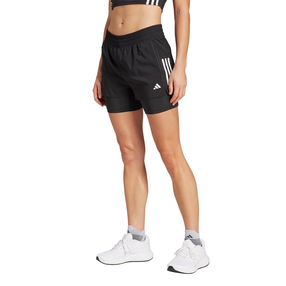 Adidas Own The Run Climacool 2in1 Løpeshorts Dame Sort