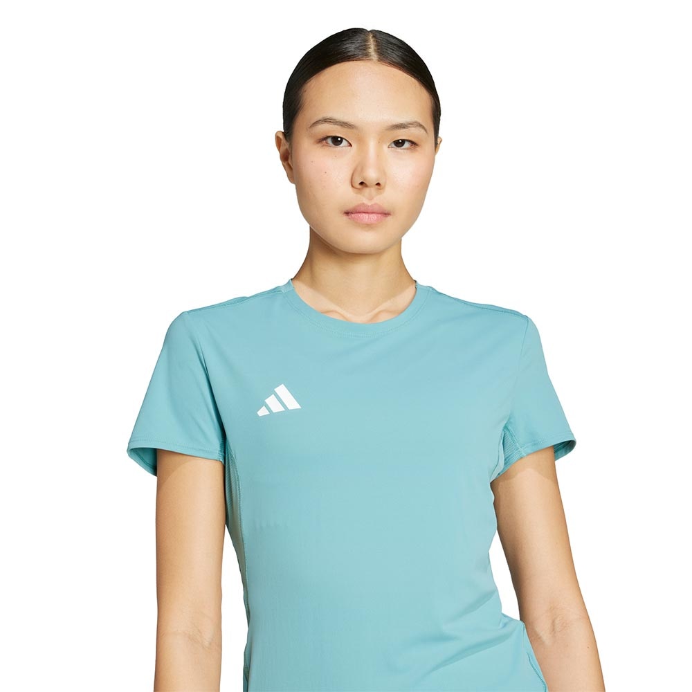 Adidas Adizero Essential Kortermet Trøye Dame Turkis/Hvit