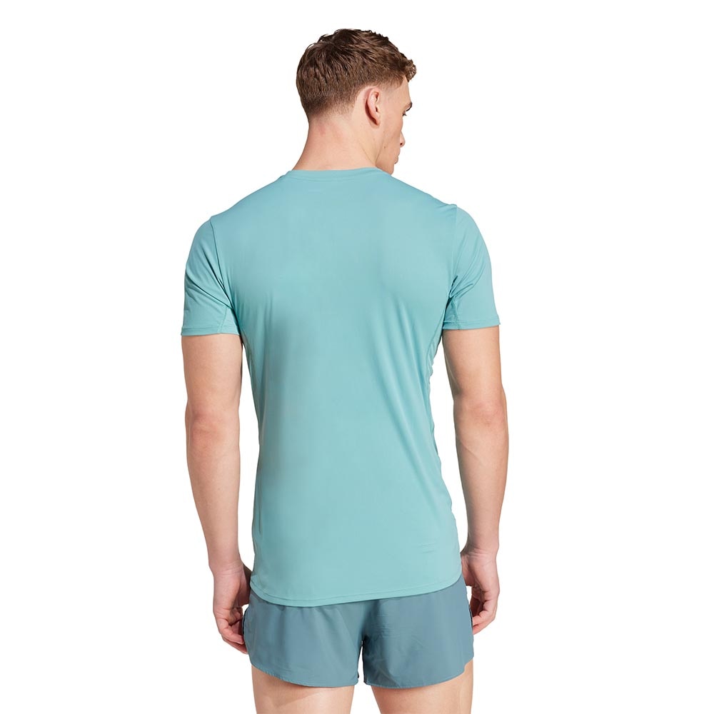 Adidas Adizero Essentials Kortermet Trøye Herre Turkis/Hvit