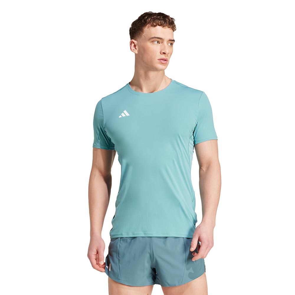 Adidas Adizero Essentials Kortermet Trøye Herre Turkis/Hvit