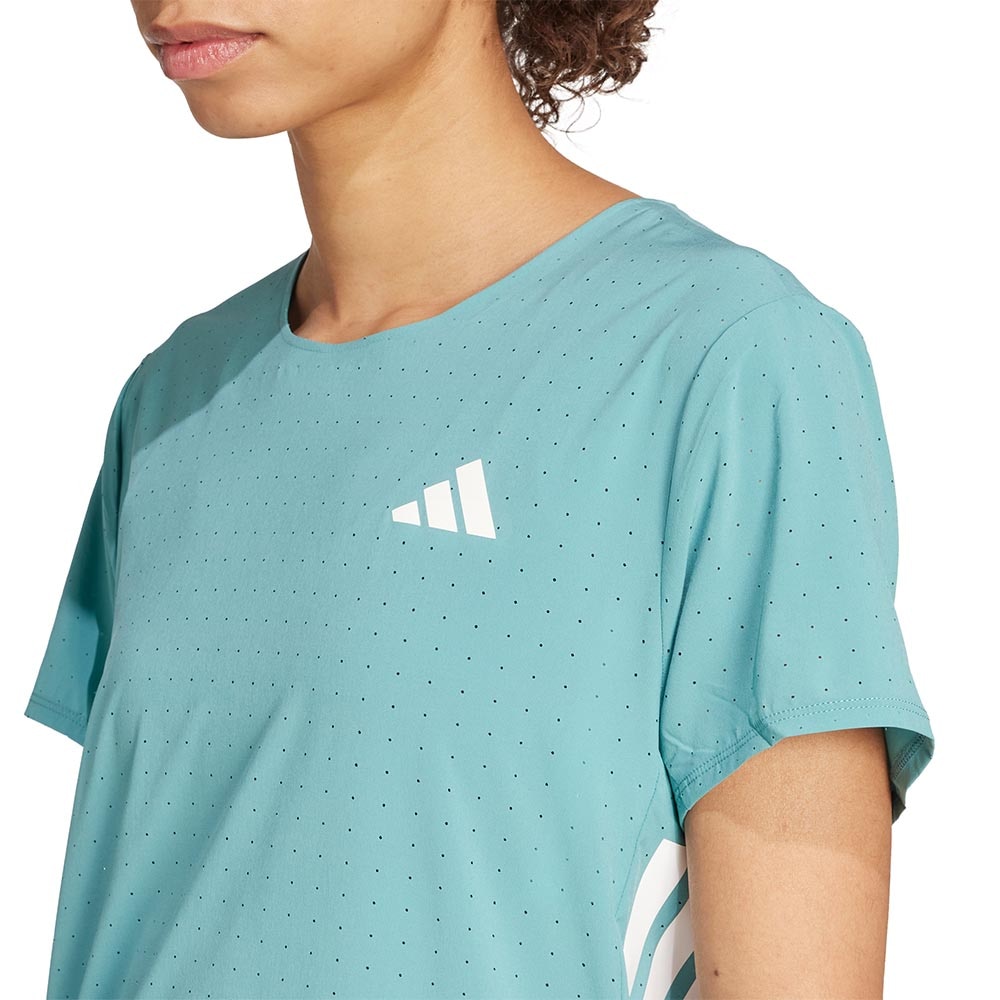 Adidas Adizero Running Kortermet Trøye Dame Turkis/Hvit