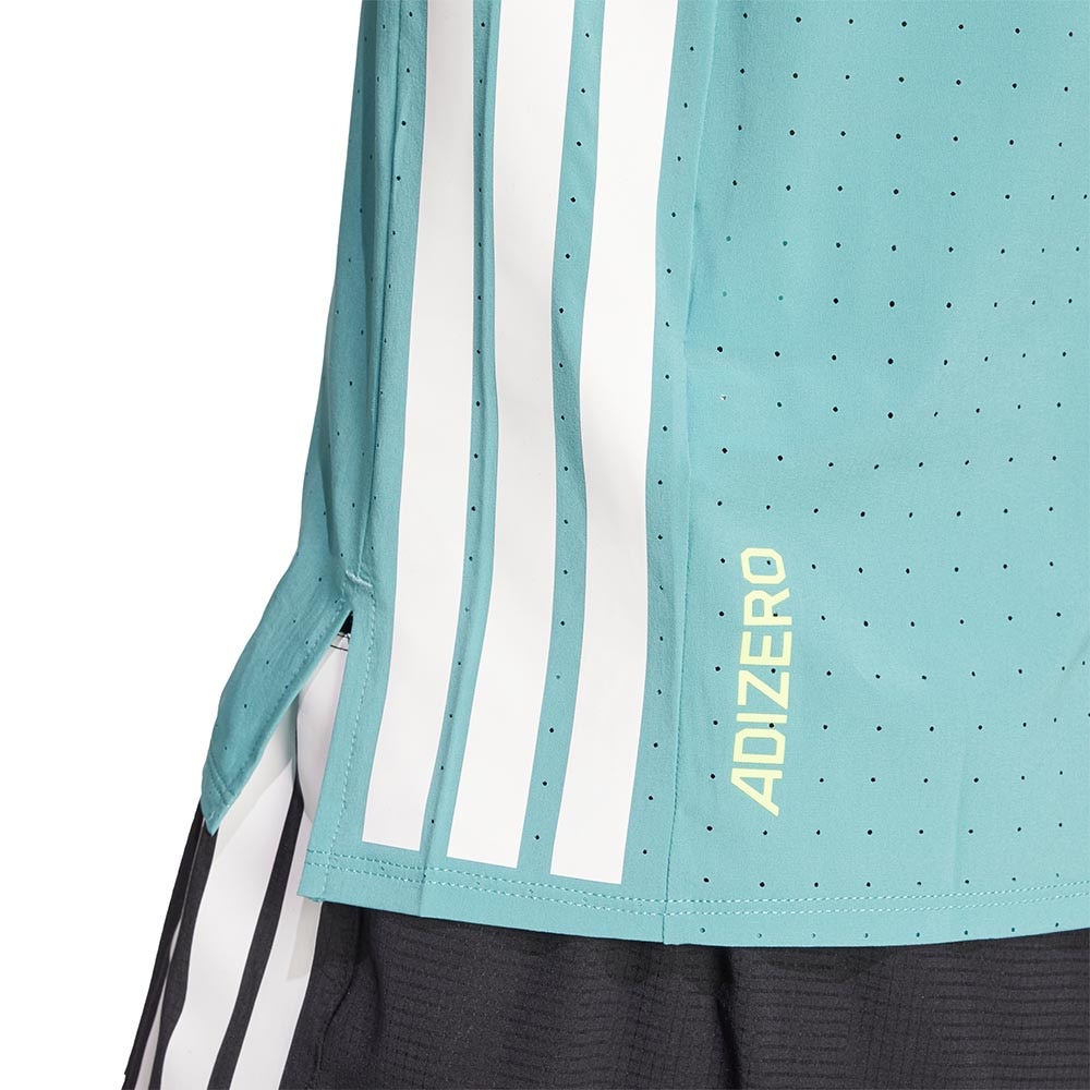 Adidas Adizero Running Kortermet Trøye Dame Turkis/Hvit