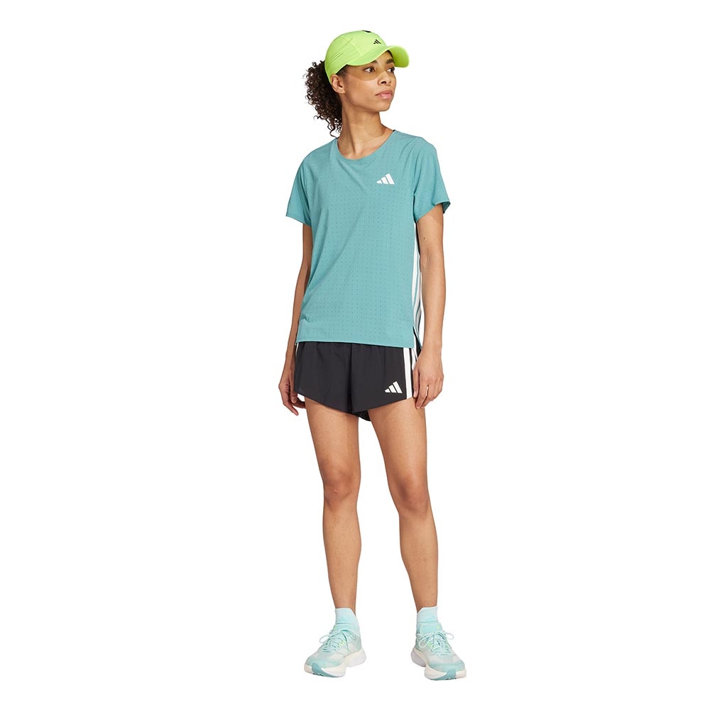 Adidas Adizero Running Kortermet Trøye Dame Turkis/Hvit