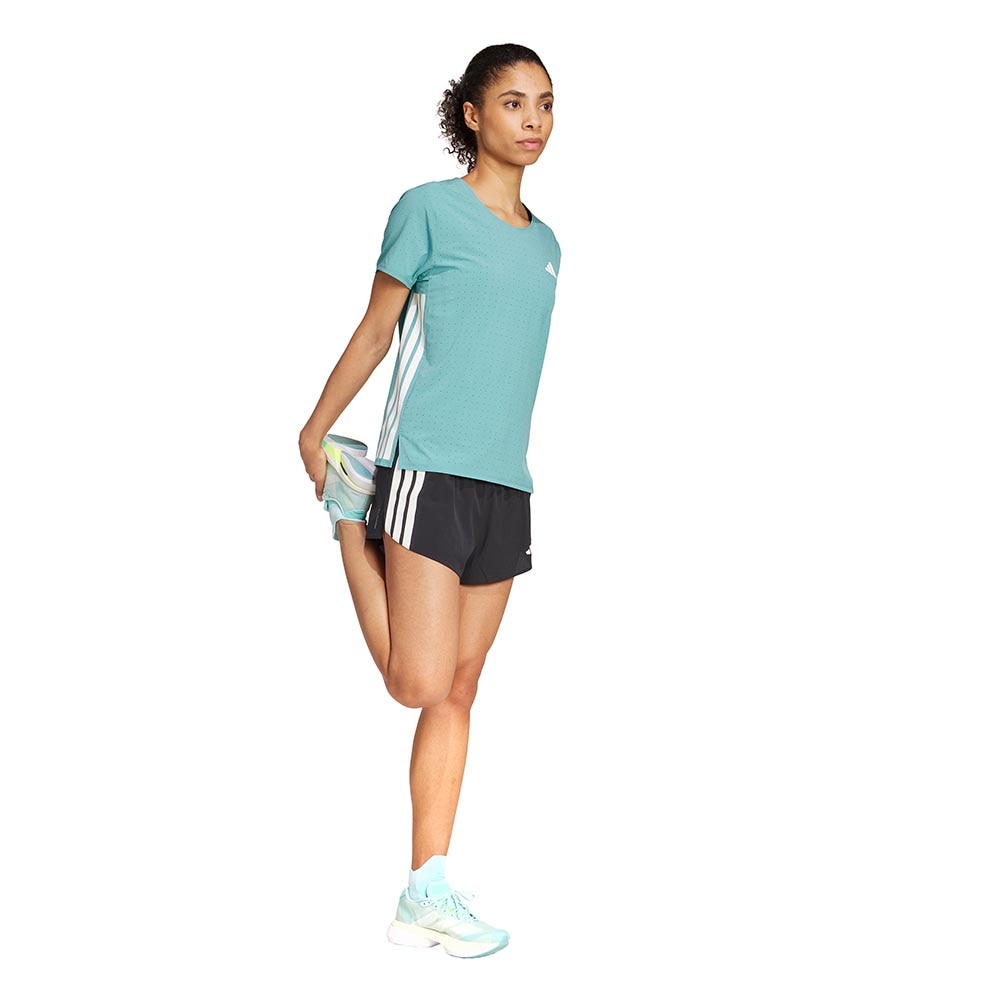 Adidas Adizero Running Kortermet Trøye Dame Turkis/Hvit