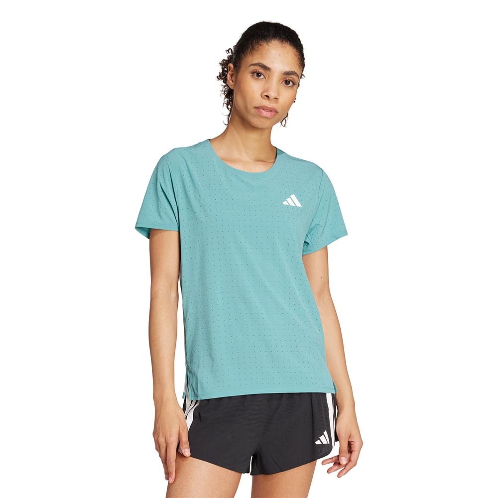 Adidas Adizero Running Kortermet Trøye Dame Turkis/Hvit