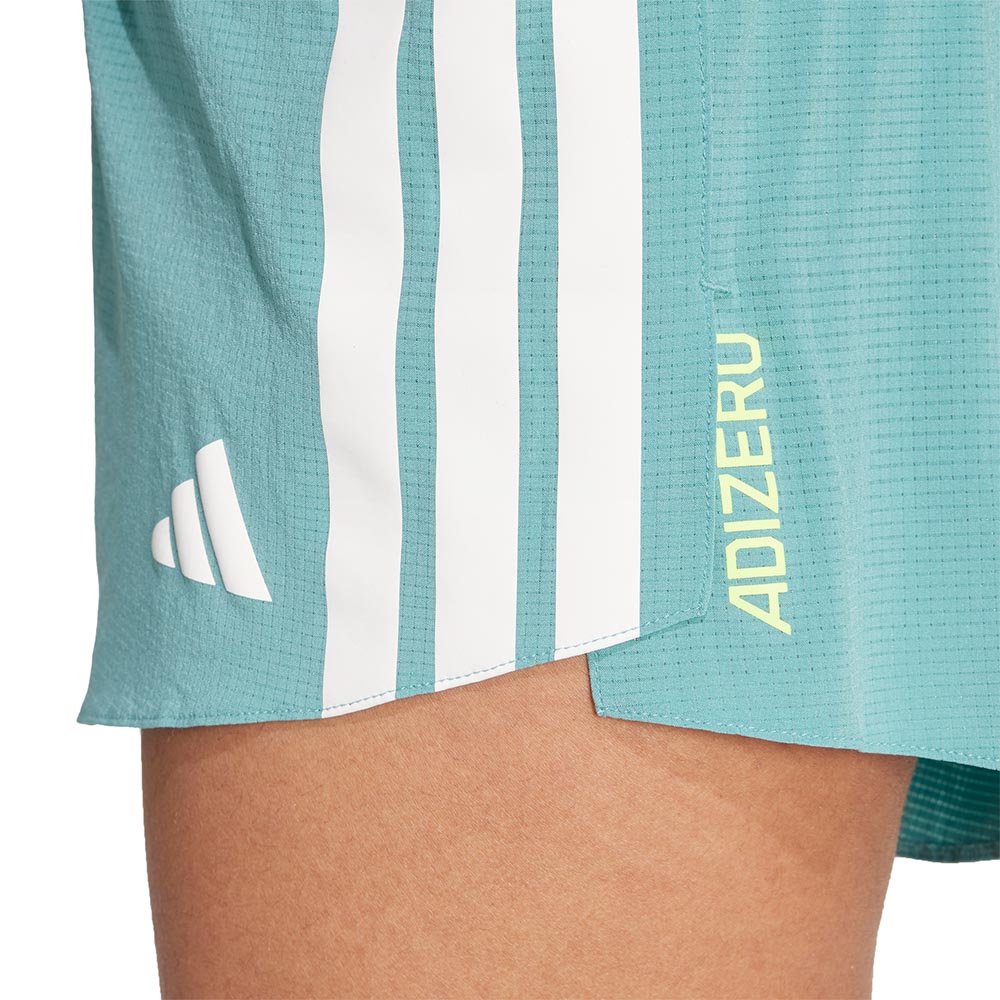 Adidas Adizero Gel Pocket Løpeshorts Dame Turkis/Hvit