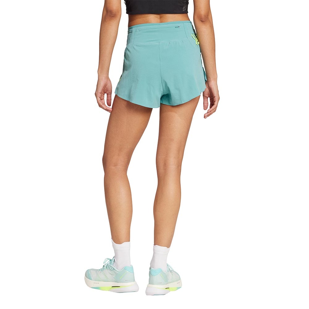 Adidas Adizero Gel Pocket Løpeshorts Dame Turkis/Hvit