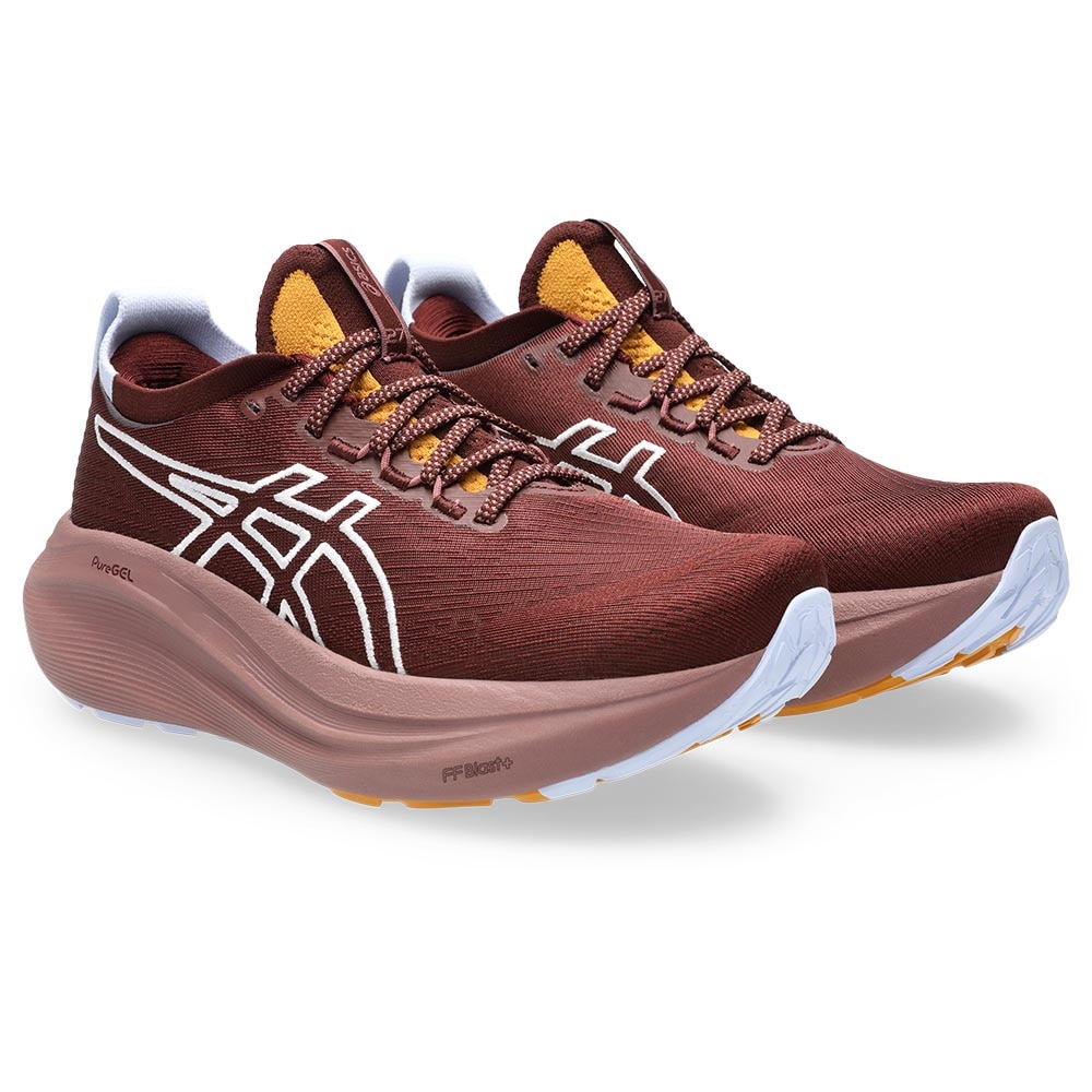 Asics Gel-Nimbus 27 TR Joggesko Dame Burgunder