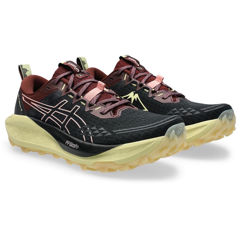 Asics Gel-Trabuco 13 Joggesko Dame Sort/Burgunder/Gul