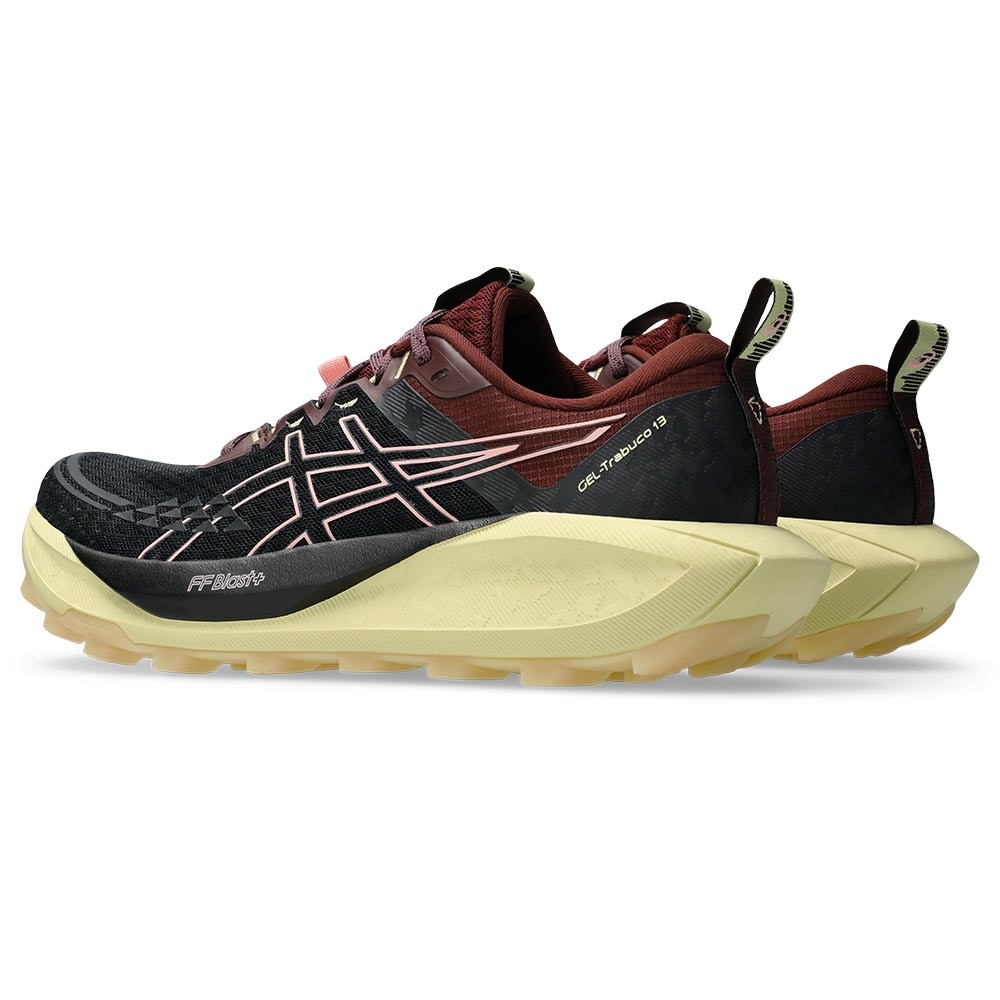 Asics Gel-Trabuco 13 Joggesko Dame Sort/Burgunder/Gul