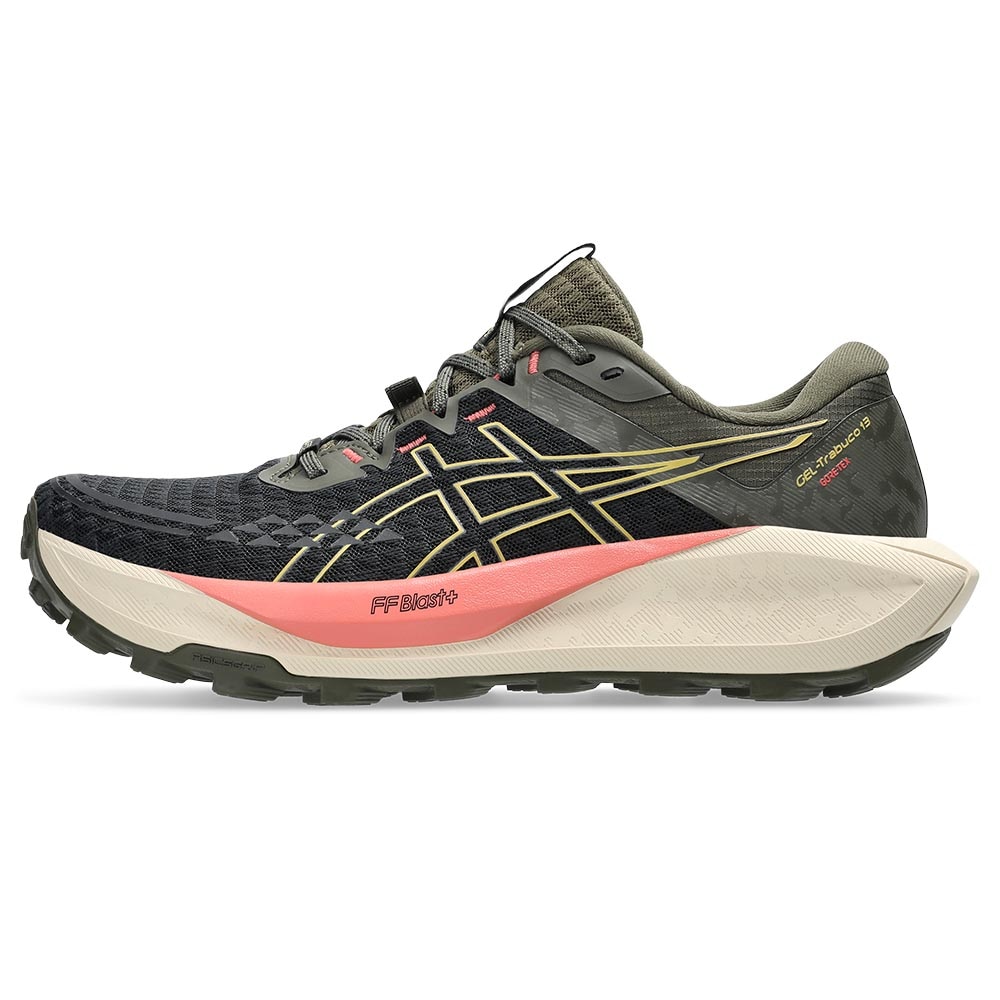 Asics Gel-Trabuco 13 GTX Joggesko Dame Sort/Grønn/Rosa