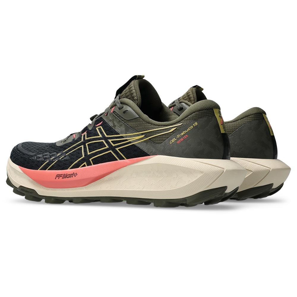 Asics Gel-Trabuco 13 GTX Joggesko Dame Sort/Grønn/Rosa