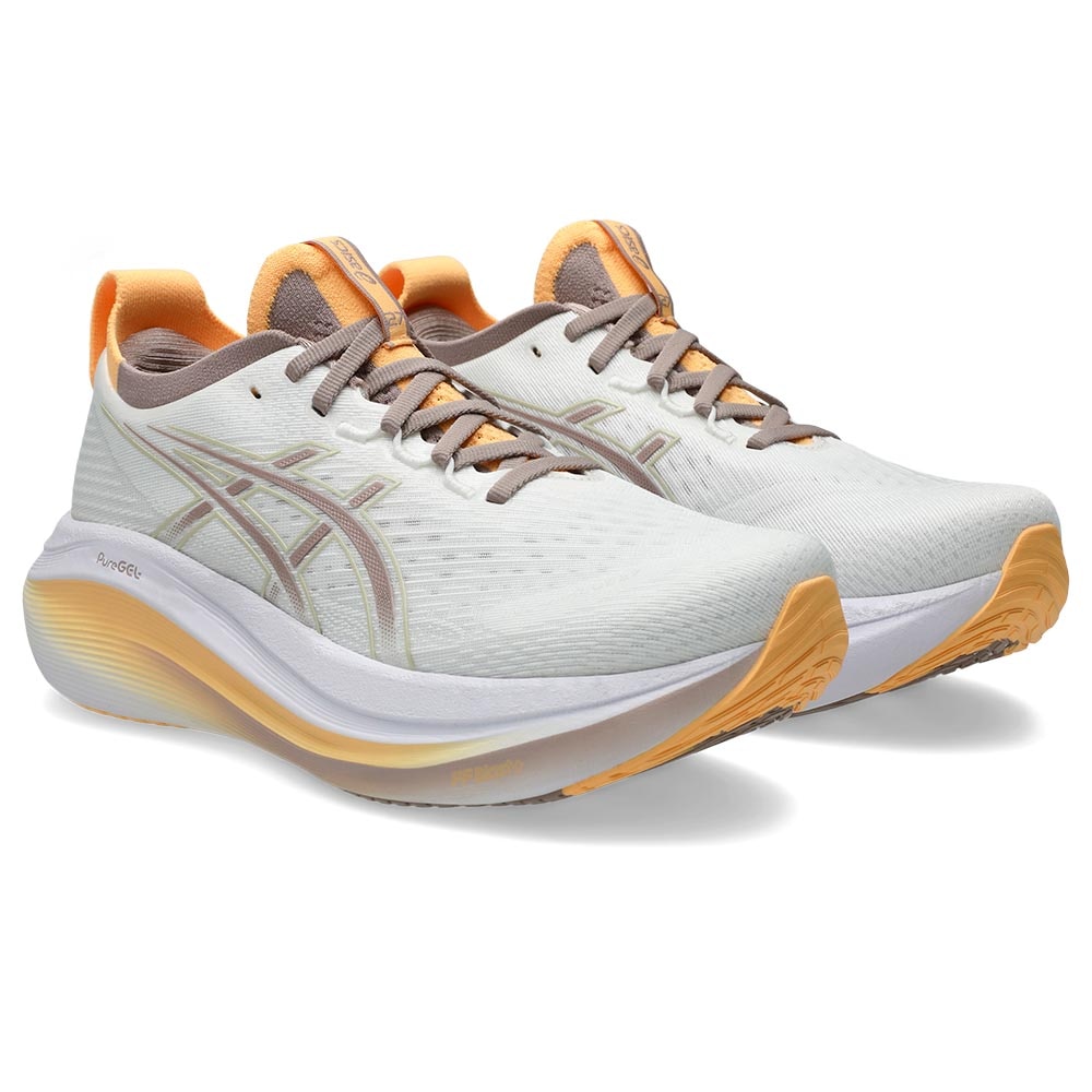 Asics Gel-Nimbus 27 Joggesko Dame Beige/Brun/Oransje
