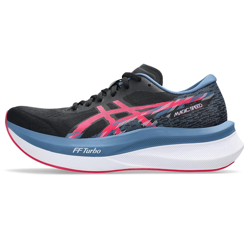 Asics Magic Speed 4 Joggesko Dame Sort/Blå/Rosa
